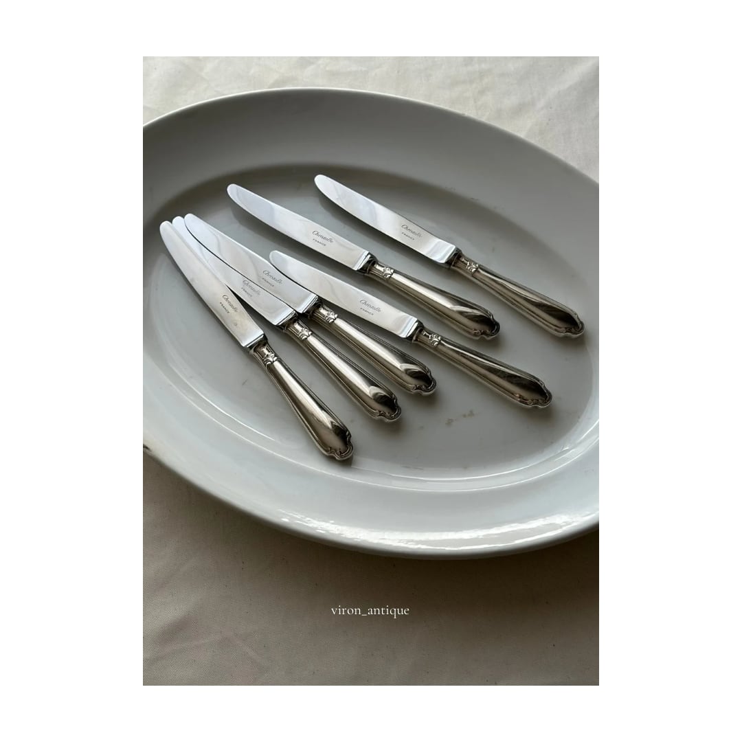 Christofle クリストフル / “Pompadour” dessert knife デザートナイフ 20cm