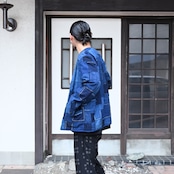 KUON / Vintage Boro Patchwork V-neck Jacket
