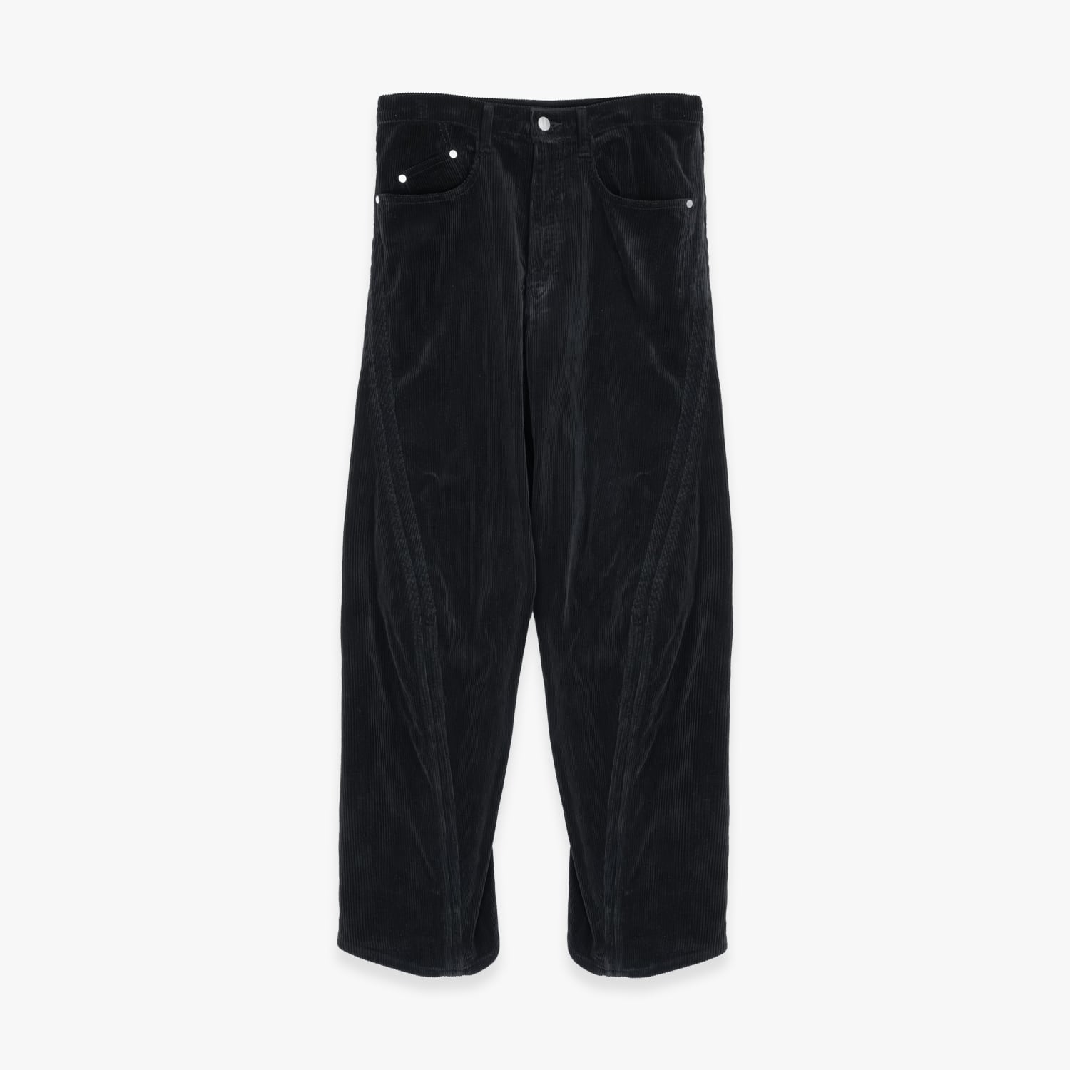 NVRFRGT 26AW 3D TWISTED WIDE LEG 5P PANTS (BLACK)