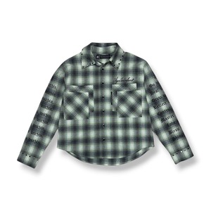 A Good Bad Influence / checker within shirt green