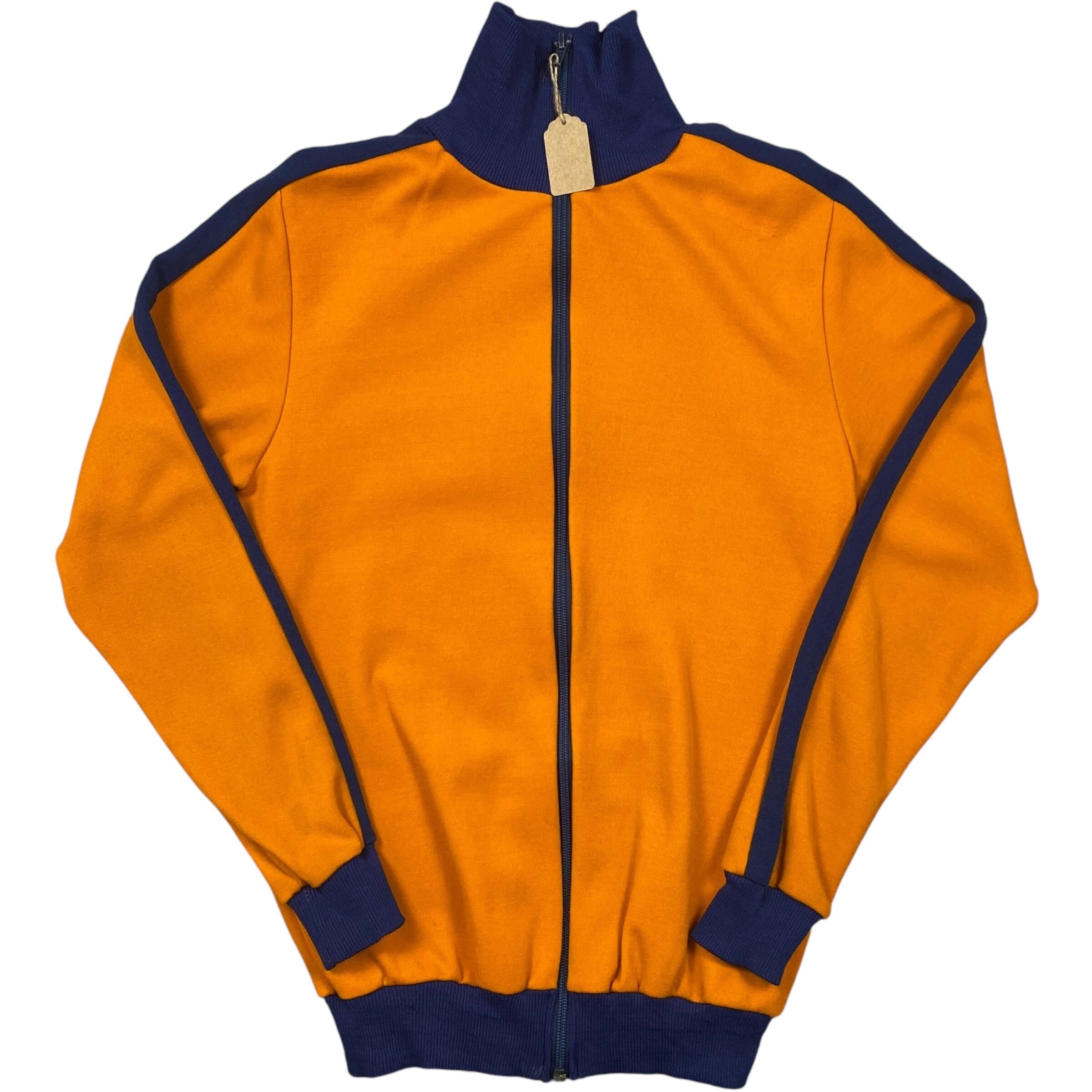 《S》 VEB Strickwaren Ober- lung wltz トラックジャケット 無地 オレンジ 70年代〜 No.4307