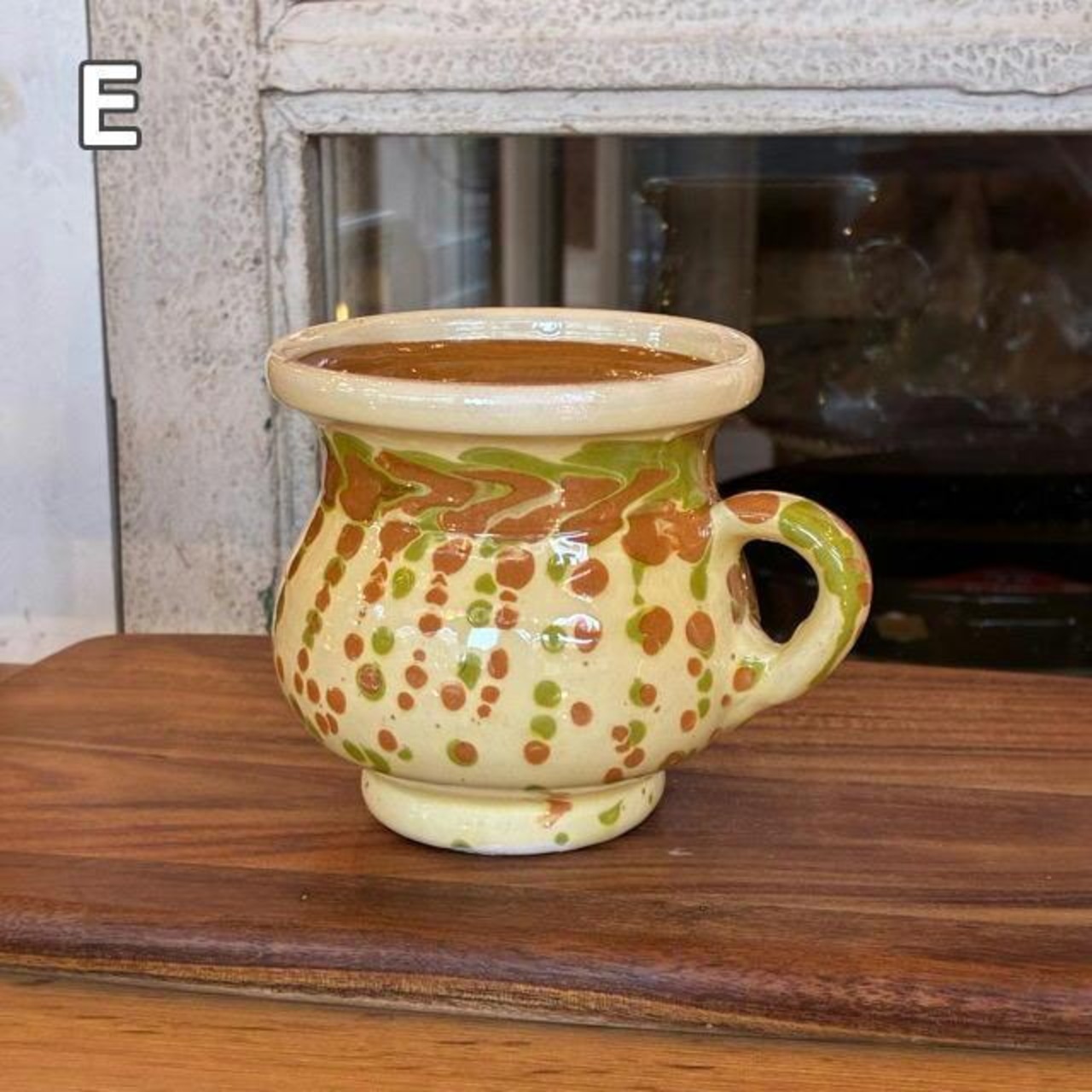 Romania Slipware mug　ルーマニア　スリップウェアマグカップ　全6種　コーヒー　紅茶　チャイ　マーブル　陶器　ギフト　プレゼント　贈り物
