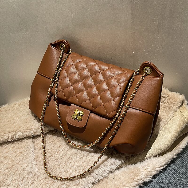 オータムウィンタースタイルショルダーバッグ 秋物 冬物 メッセンジャーバッグ 手作りハンドバック20763920607