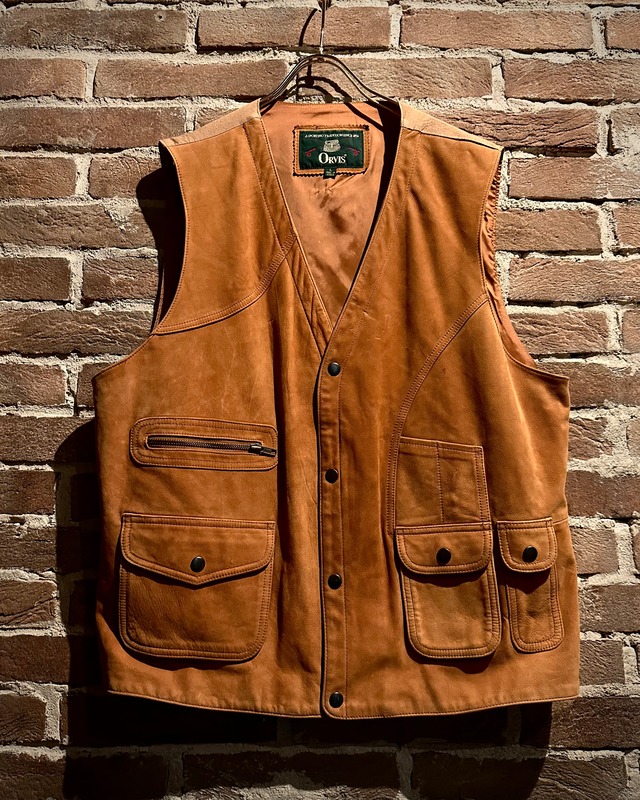 【Caka act3】90’s “ORVIS” Leather Switching Vintage Hunting Vest