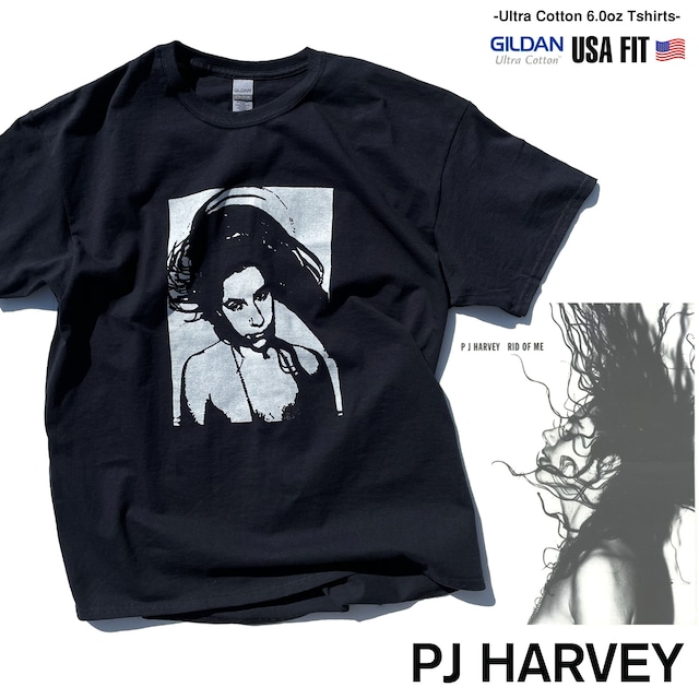 PJハーヴェイ PJ HARVEY 「RIF OF ME」 Tシャツ 【GILDAN】 --- ポーリージーンハーヴェイ　Polly Jean Harvey　90年代　オルタナティブ　ロックTシャツ　バンドTシャツ 2000-pjh-ridofme