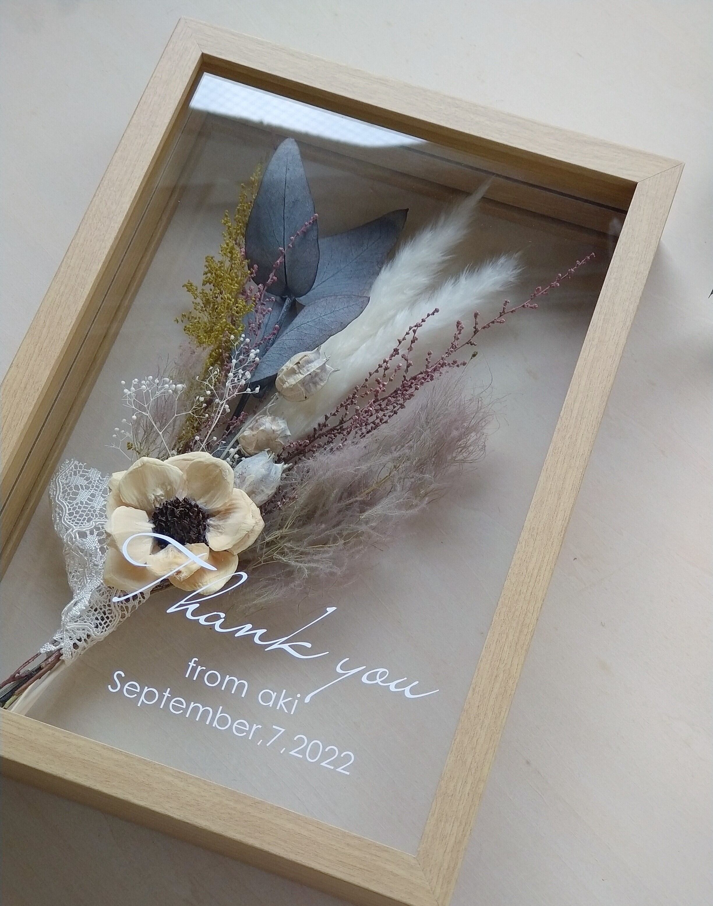 フラワーブーケのクリアーフレーム モーブピンク ナチュラルウッド 両親プレゼント 贈呈品 結婚祝 子育て感謝状 母の日 フラワーギフト ウェルカムボード販売のhealing Designヒーリングデザイン フラワーブーケのクリアーフレーム モーブピンク ナチュラルウッド 両親プレゼント 贈呈品 結婚祝 子育て感謝状 母の日 フラワーギフト ウェルカムボード販売のhealing Designヒーリングデザイン