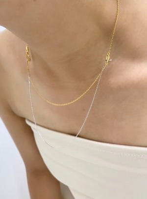 bi-color 4way necklace
