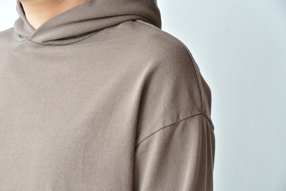 リネン RINEN 20/1オーガニック裏毛プルオーバーパーカー(R13104)ブラウン(07)