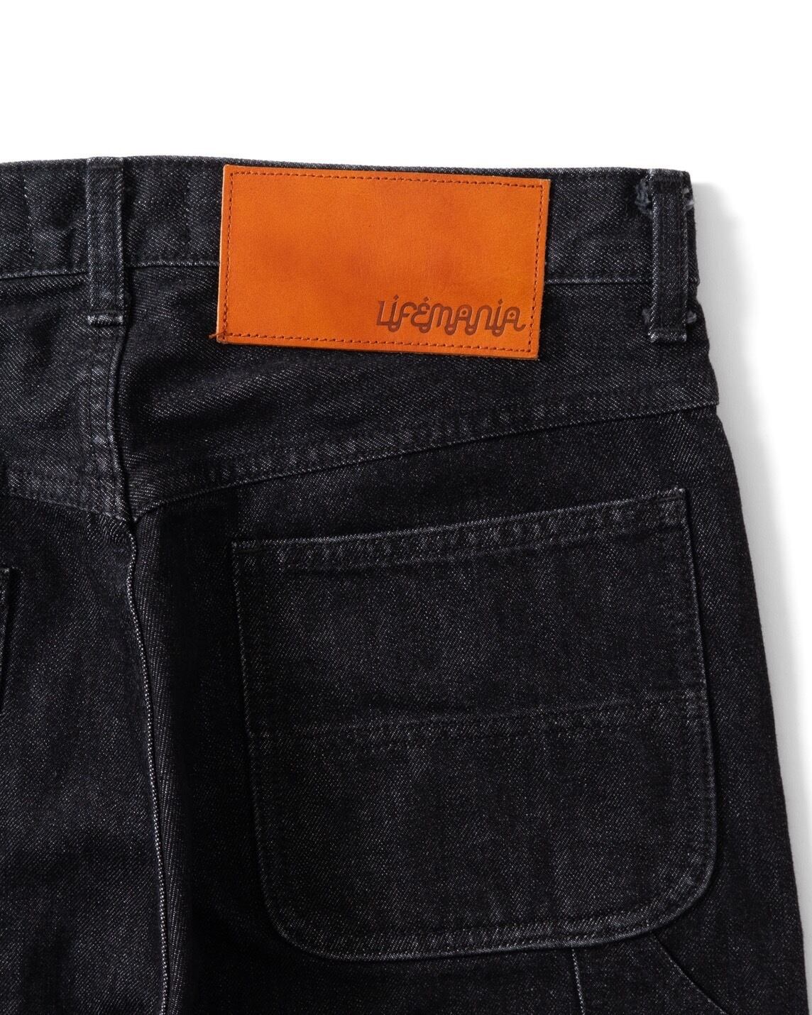 LIFE DENIM PAINTER PANTS（BLACK） | LIFEMANIA