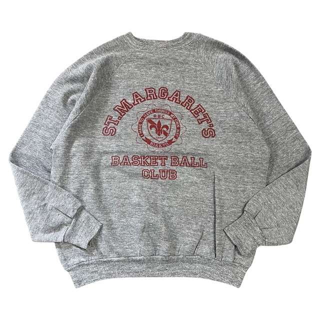 70-80s USA製 T.MARGARET'S ラグランスウェット