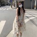 ワンピース 膝下 ミモレ ミモレ丈 袖なし スクエアネック 襟なし フレア Aライン 切り替えデザイン 薄手 かわいい カジュアル おしゃれ お洒落 レトロ ラフ ラブリー キュート ガーリー 主役級 存在感 柄 花柄 小花柄 フラワー 0 夏 2021 10代 20代 30代 女性用 ママ 女の子 デート お出かけ 公園デビュー 女子会 お泊まり 休日 イベント リゾート 旅行 海 プール 着回し 普段使い 韓国 韓国系 オルチャン ファッション コーデ スタイル 楽ちん モテ 新作