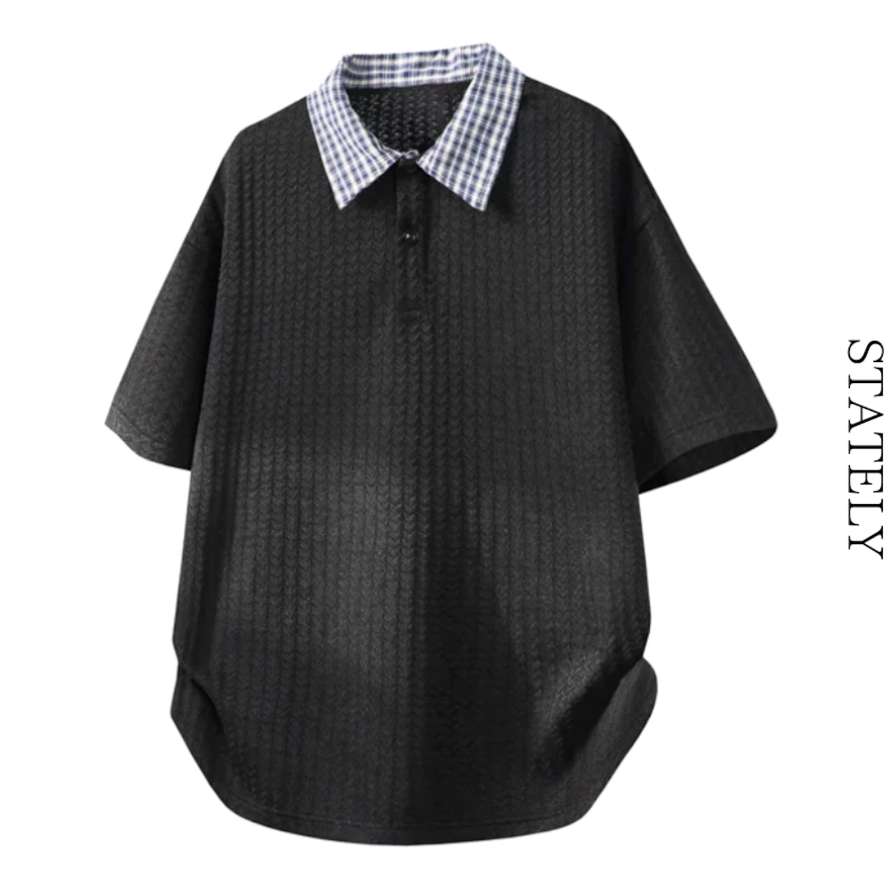 Check Collar ポロ/3color_T303・画像3