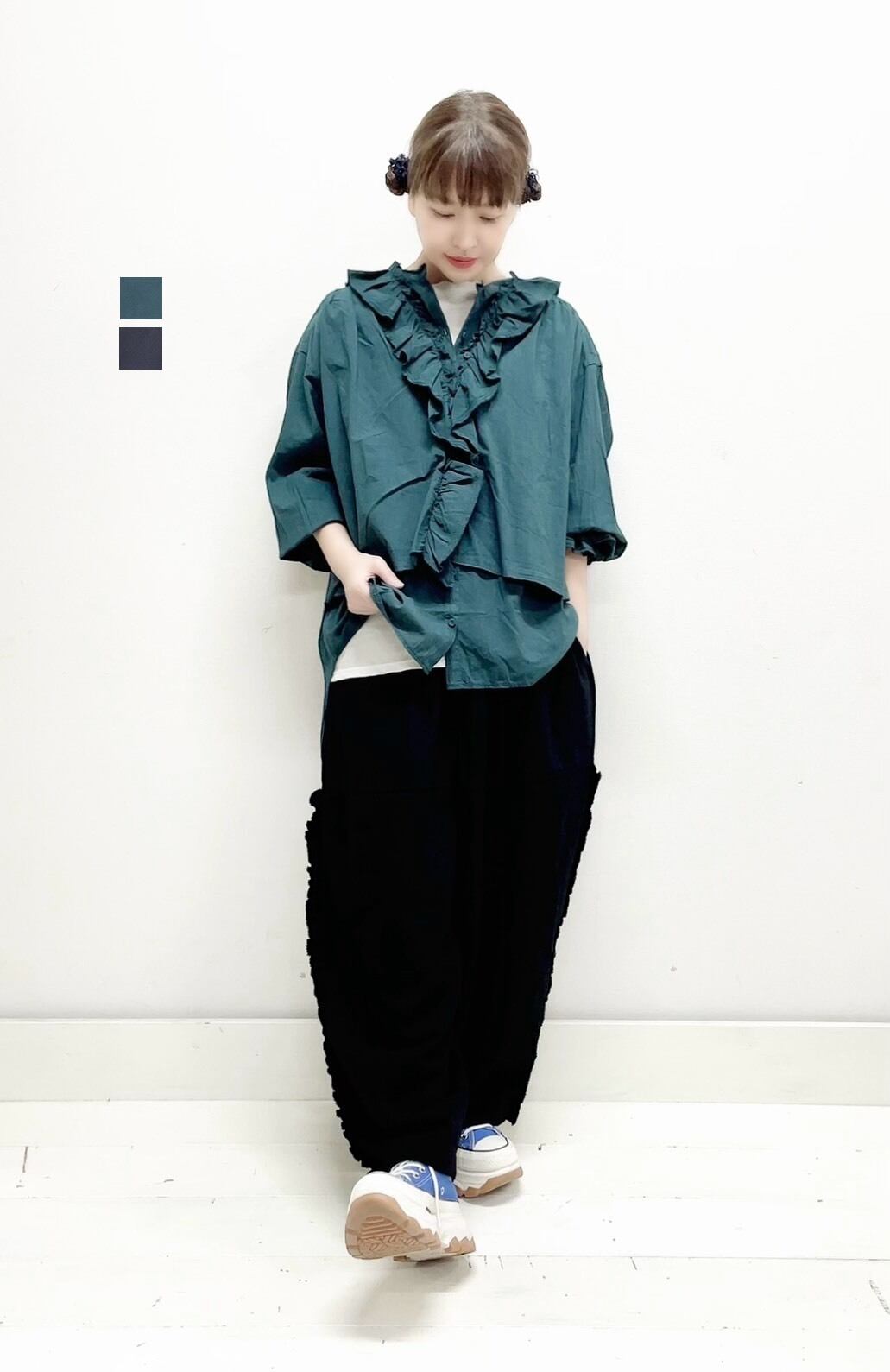 ようこ様用　新品　tumugu グレー ワークパンツ Fサイズ ようこ様用 新品 tumugu グレー ワークパンツ Fサイズ 楽天市場