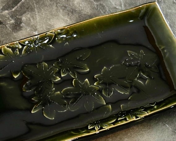 紅葉彫り織部焼皿 86 | PAY ID