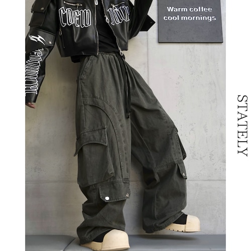 Curve Cargo ワイドパンツ/2color_B217 画像