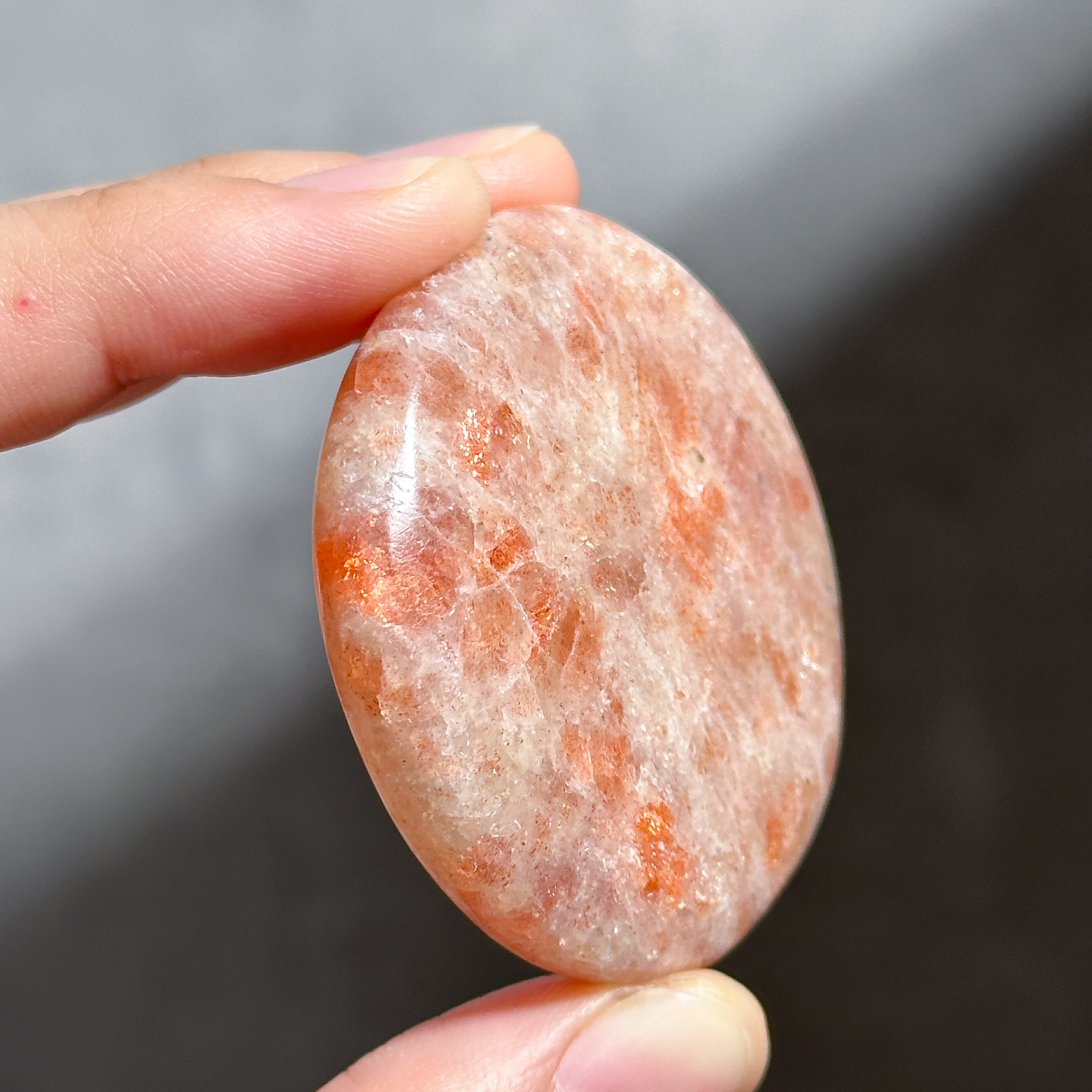サンストーン パーム 52◇Sun Stone◇ 天然石・鉱物・パワーストーン
