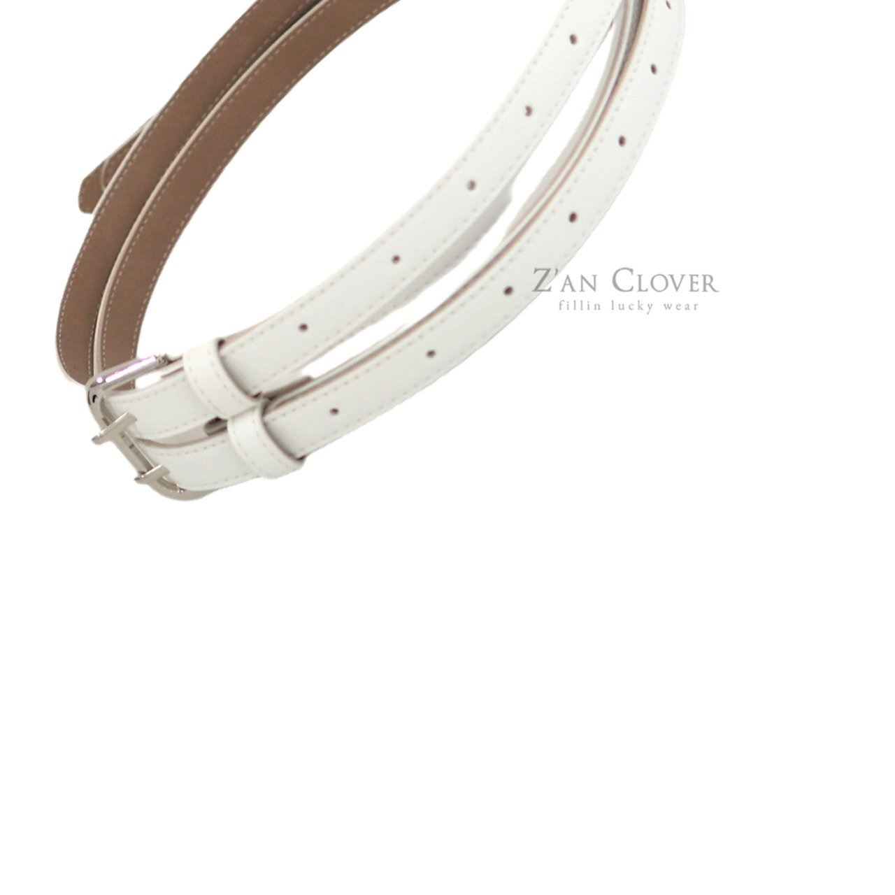 [Z’AN CLOVER] Double Strap Belt / [지안클로버] 더블스트랩벨트