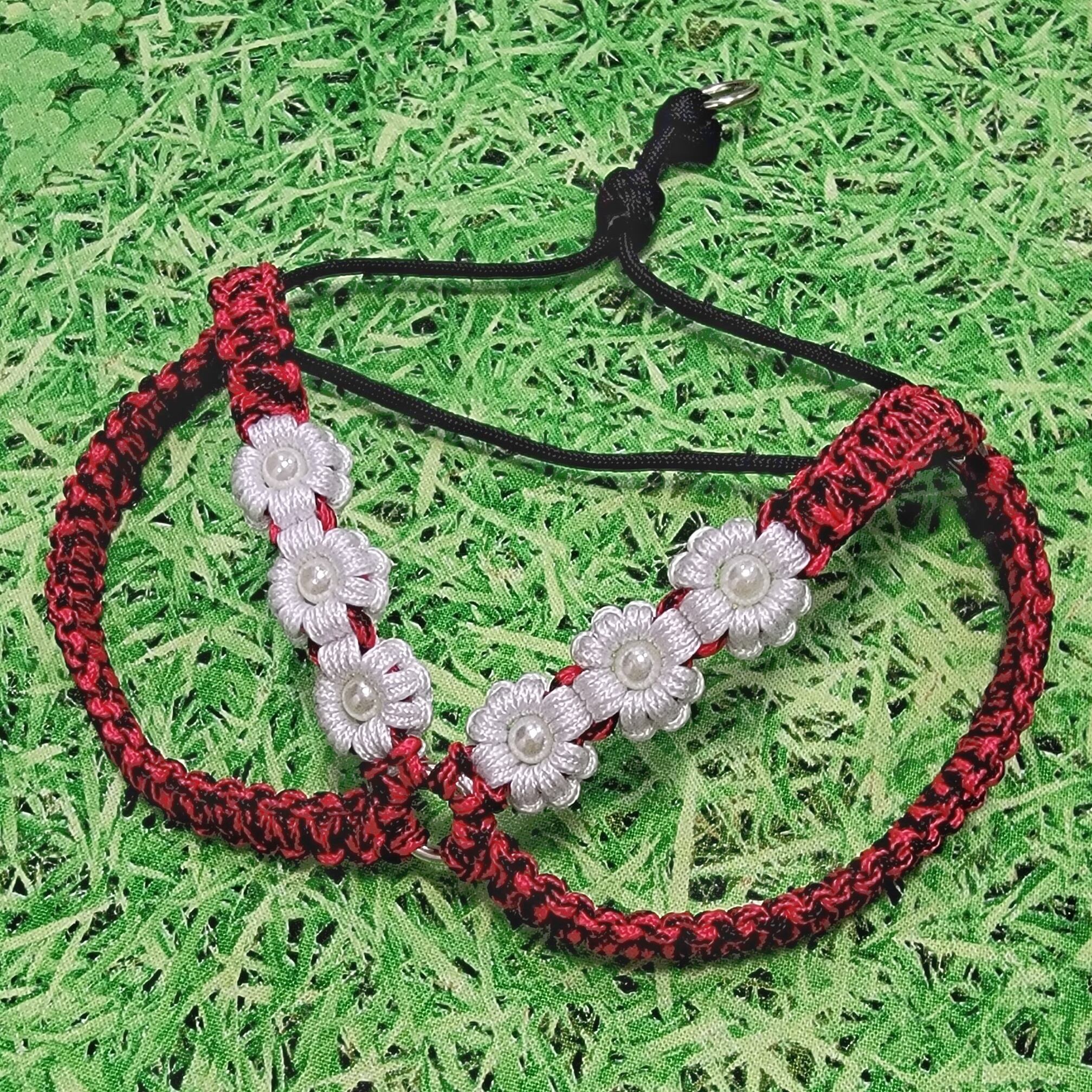 パラコードリード 大型犬 中型犬 ダブルハート編みリード | 首輪職人