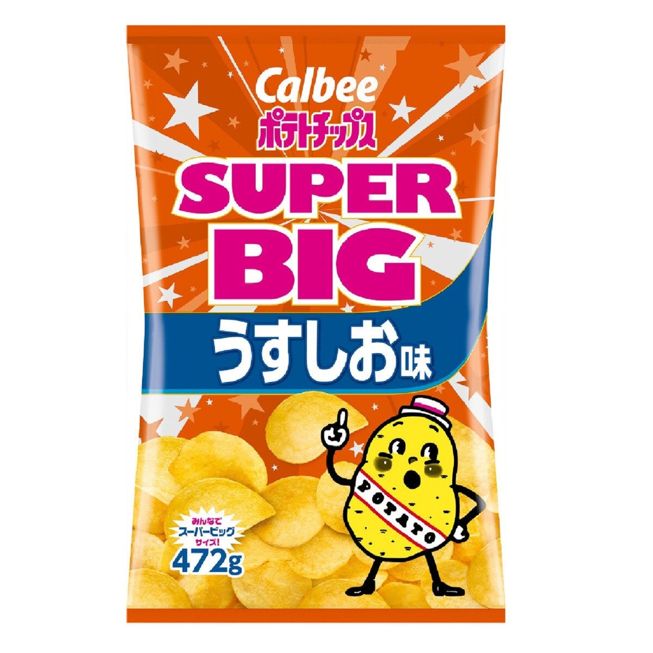 【3セット】カルビー ポテトチップス うす塩味 472g