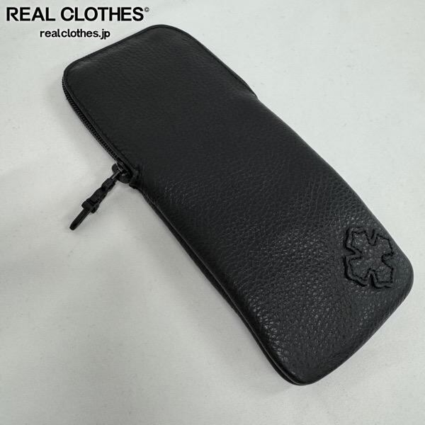 CHROME HEARTS (クロムハーツ) スクロールラベル レザー ハードアイ