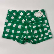 FILA GOLF フィラゴルフ チェック ショートパンツ M/グリーン系 レディース