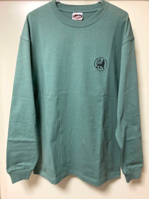 Long sleeve T with Majesty on the back (Sage Green)