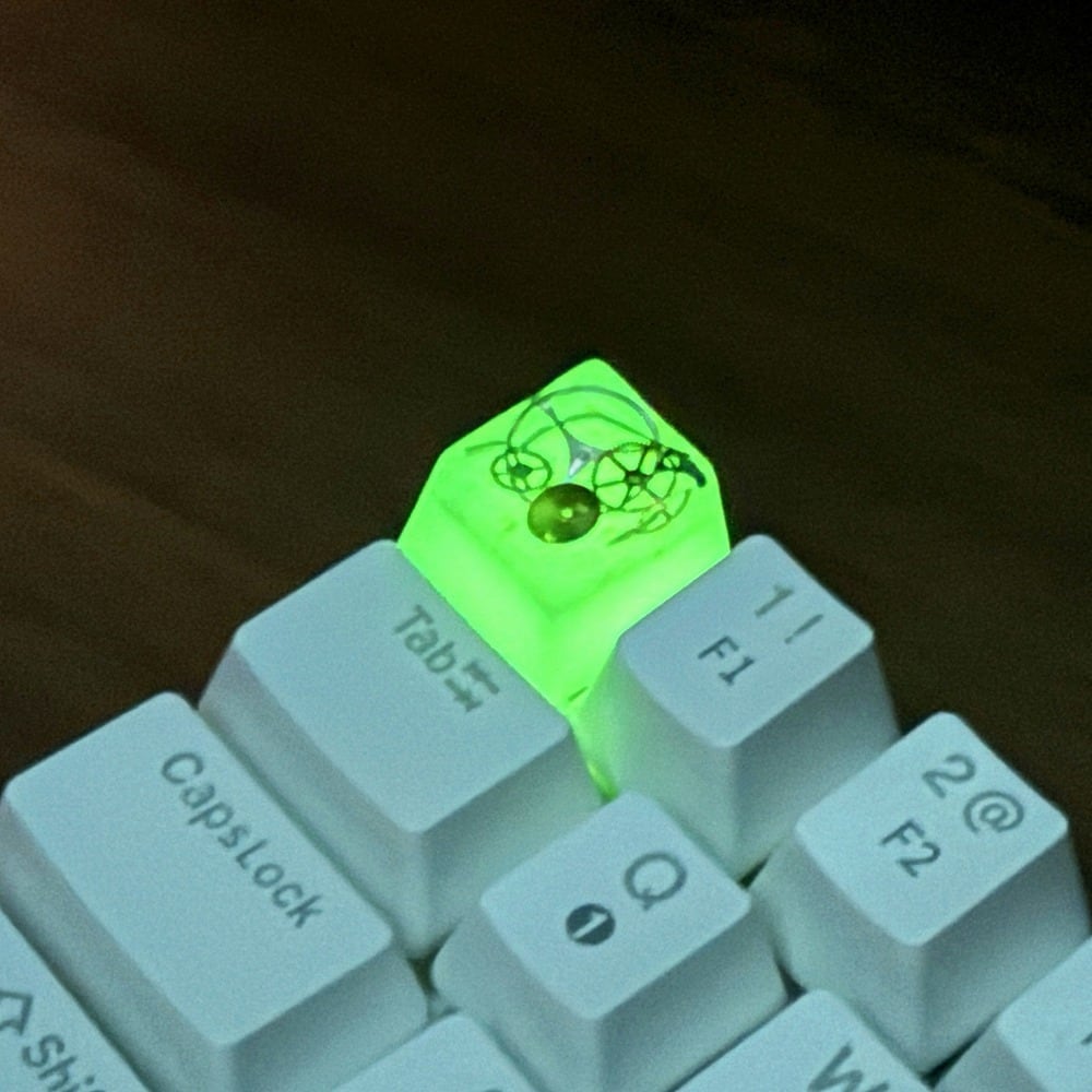 キーキャップ/Keycap】スチームパンク（白・蓄光）/Steampunk (White