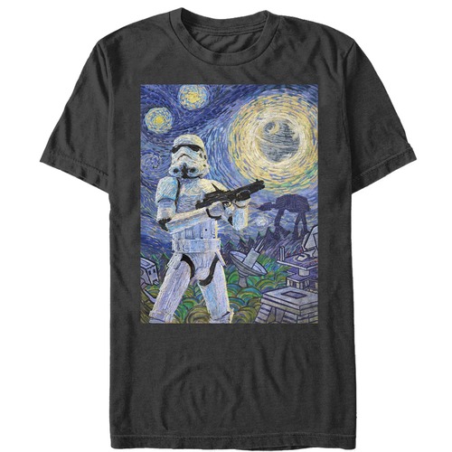 スター・ウォーズ Tシャツ Star Wars Stormtrooper Starry Night Charcoal