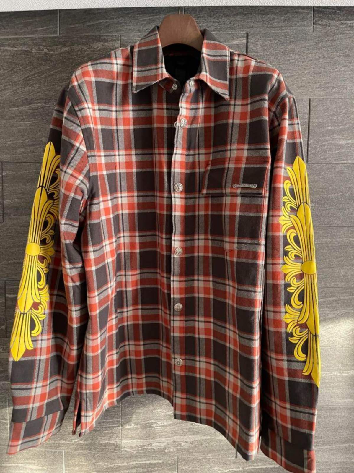 CHROME HEARTS クロムハーツ フランネル チェックシャツ ジャケット 中綿 Ynot