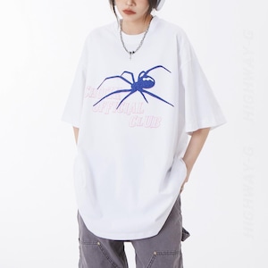 スパイダープリントTシャツ（全２色） / HWG1067