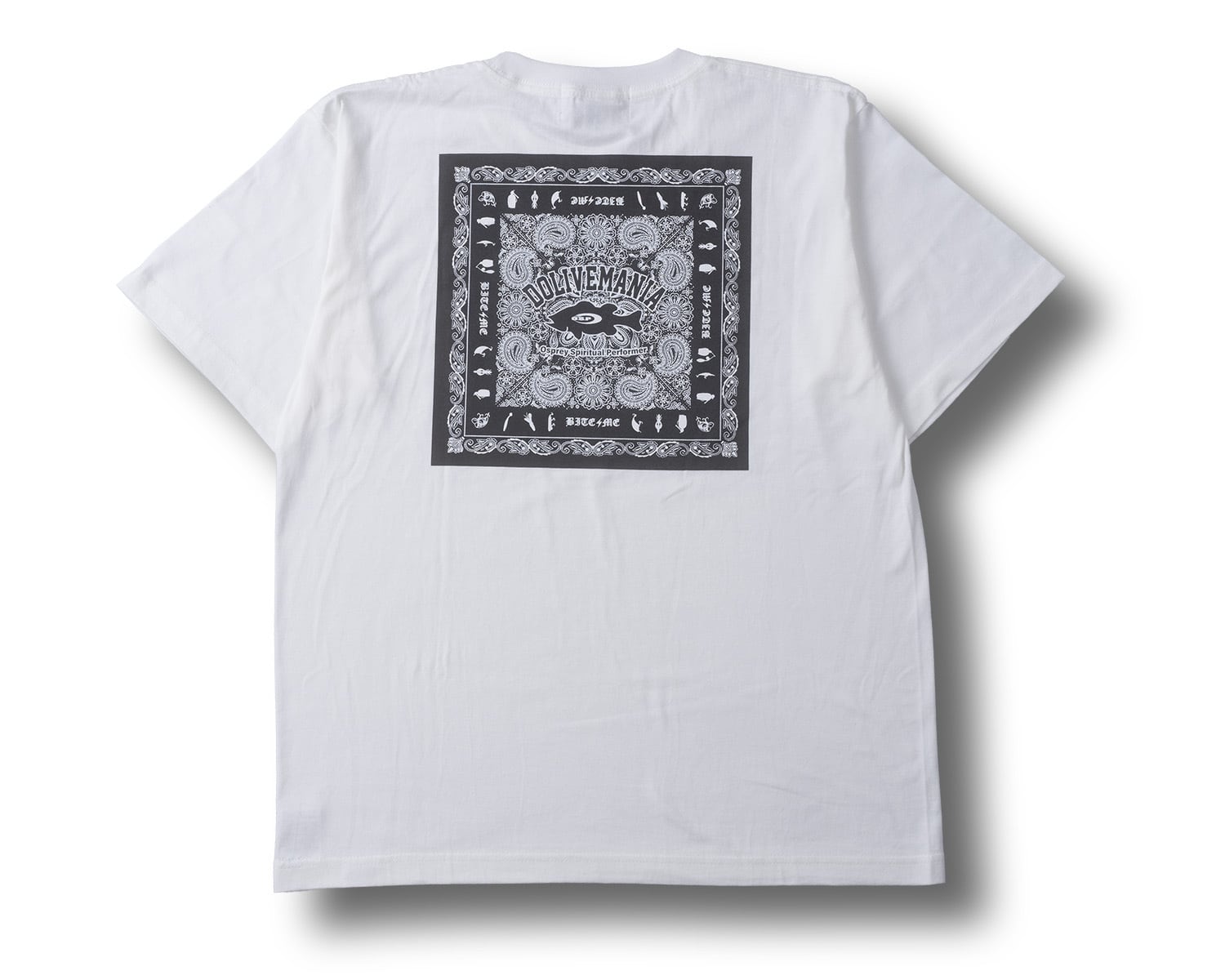 O.S.P×bassmania】 BANDANA Tシャツ［M.WHT］［限定生産］［7月