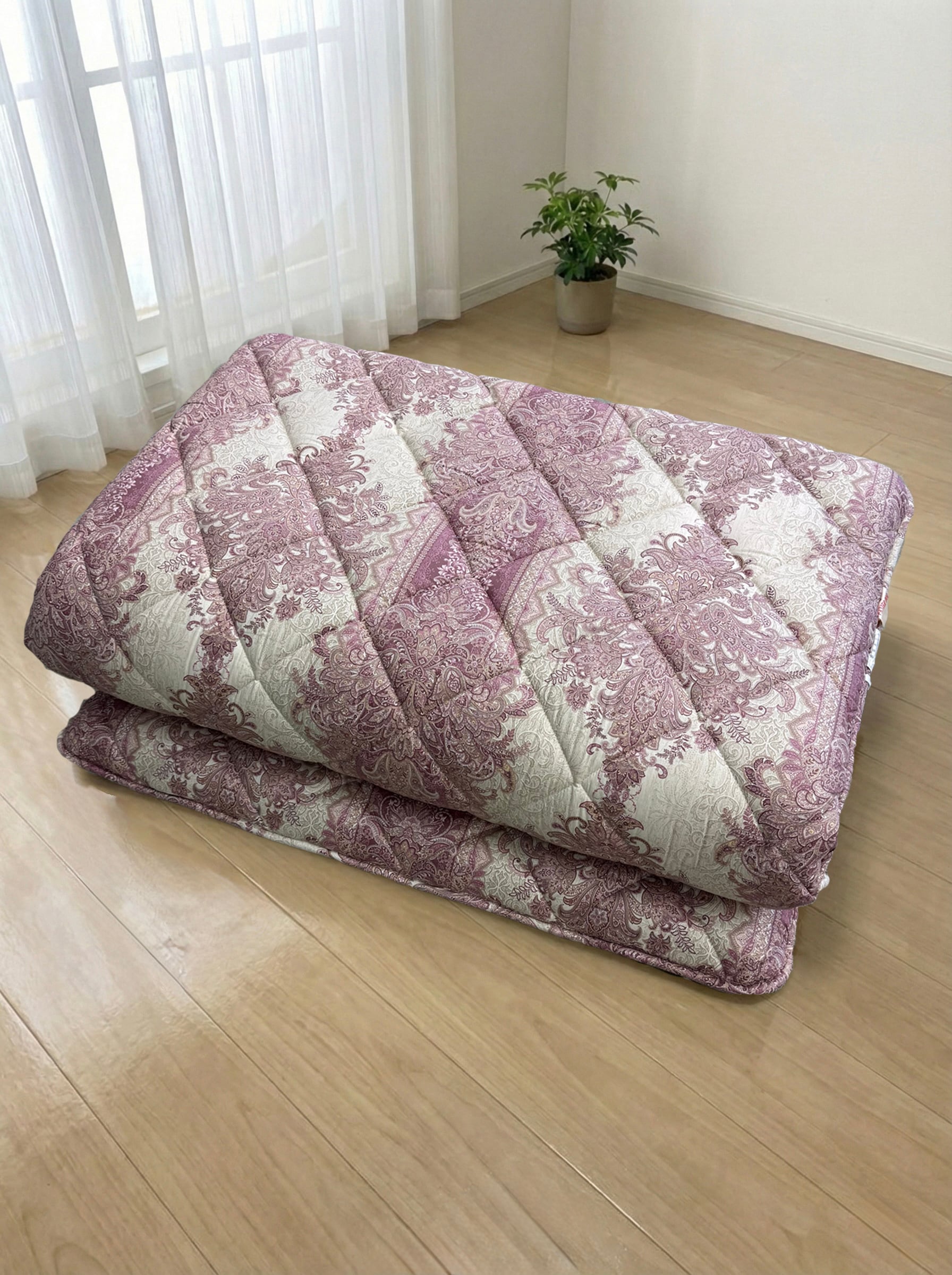 吸汗　合繊敷ふとん　レレイ200【シングル】【ピンク】【ブルー】