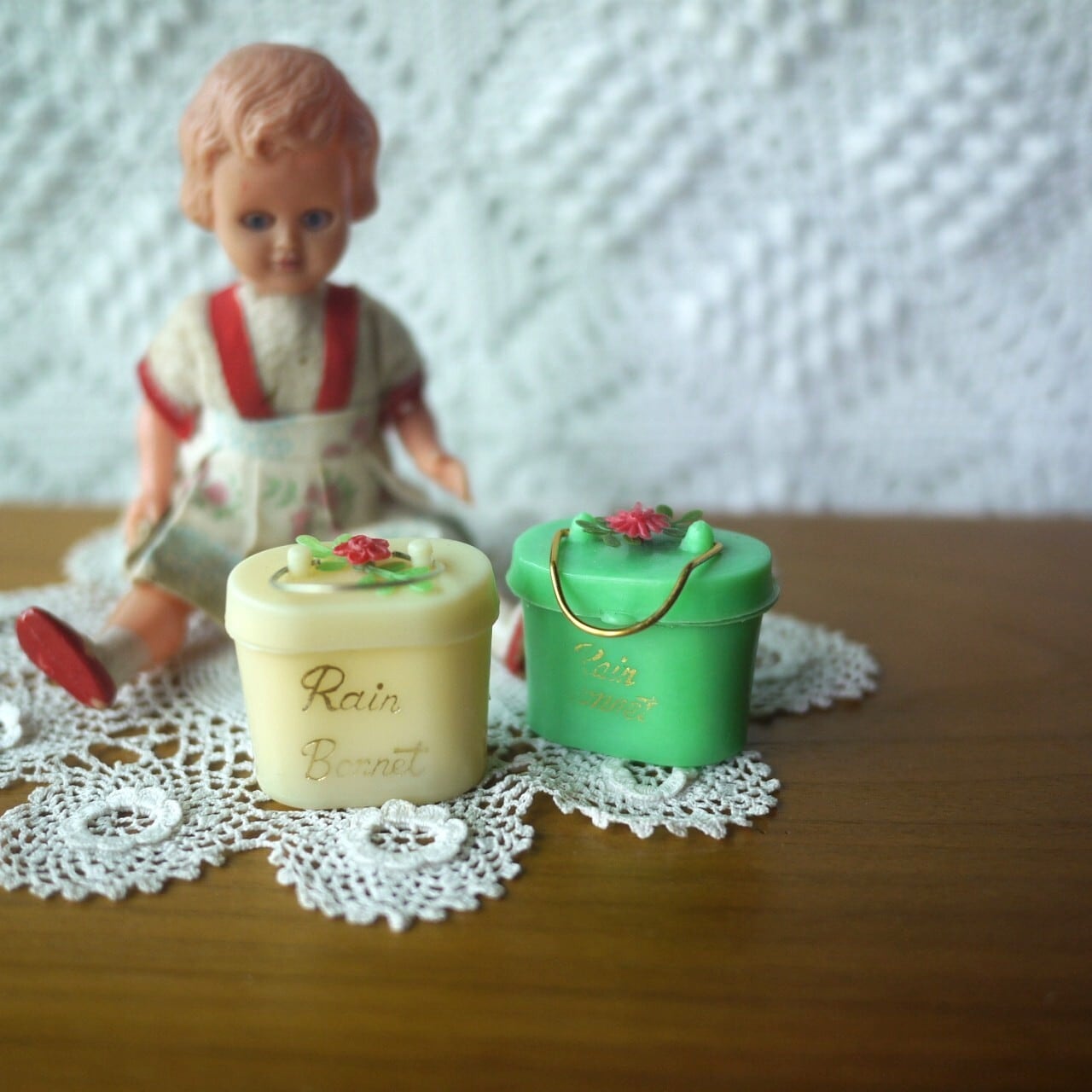 レインボンネット ヴィンテージ 1950 プラスチック ミニハンドバッグ