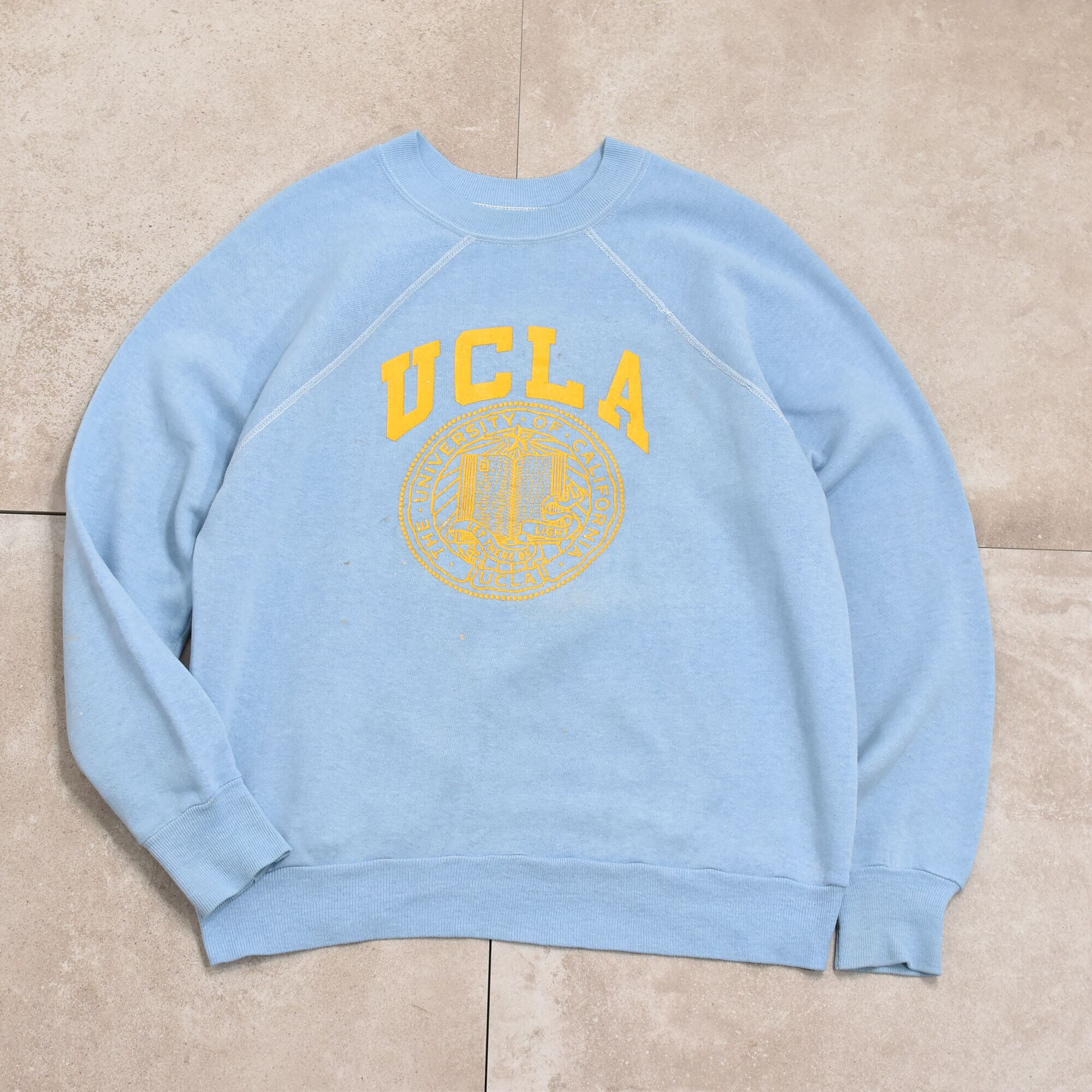 80s~ UCLA college print sweatshirt | 古着屋 grin days memory