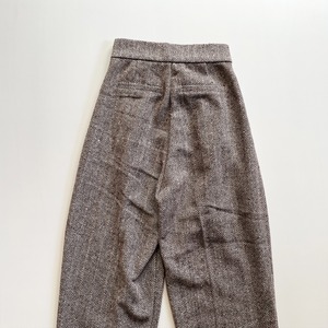 Tweed velcro pants (brown)