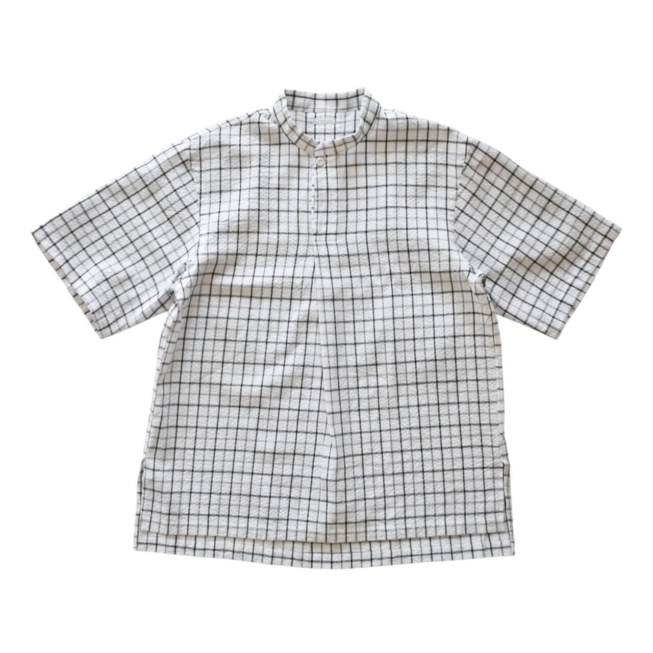 SOWBOW / 蒼氓シャツ (K) FRONT TUCK PULLOVER SHIRTS S/S Typeriter