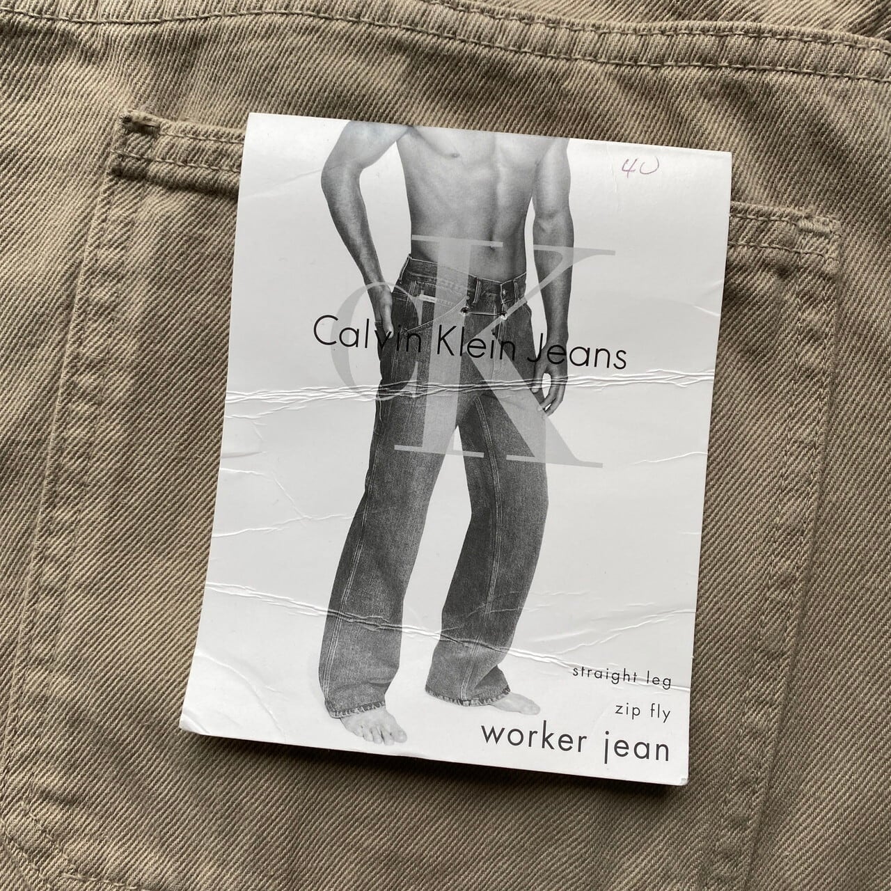 DEAD STOCK ビッグサイズ 90年代 USA製 Calvin Klein Jeans カラー
