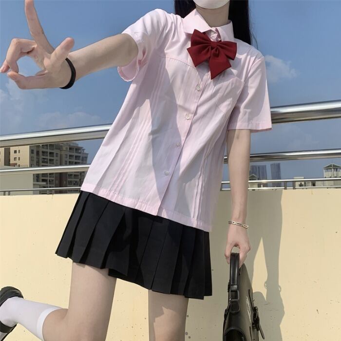 サマーシャツ スタイルカラー半袖スリーブホワイト ショート ハーフスリーブ 夏物 ピュア ケッペル24192233312