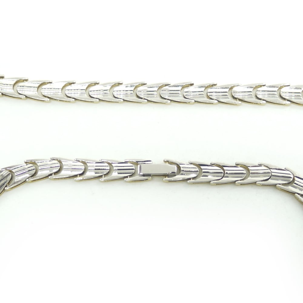 K18 pt850 コンビ ネックレス 18金 プラチナ デザインネックレス