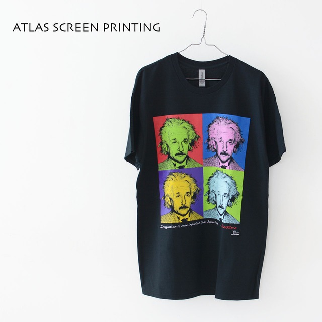 ATLAS SCREEN PRINTING [アトラススクリーンプリンティング] アインシュタインTEE [WC527T] アンディーウォーホール・プリントＴシャツ・半袖・綿・柄・MENS' / LADY'S [2024SS]