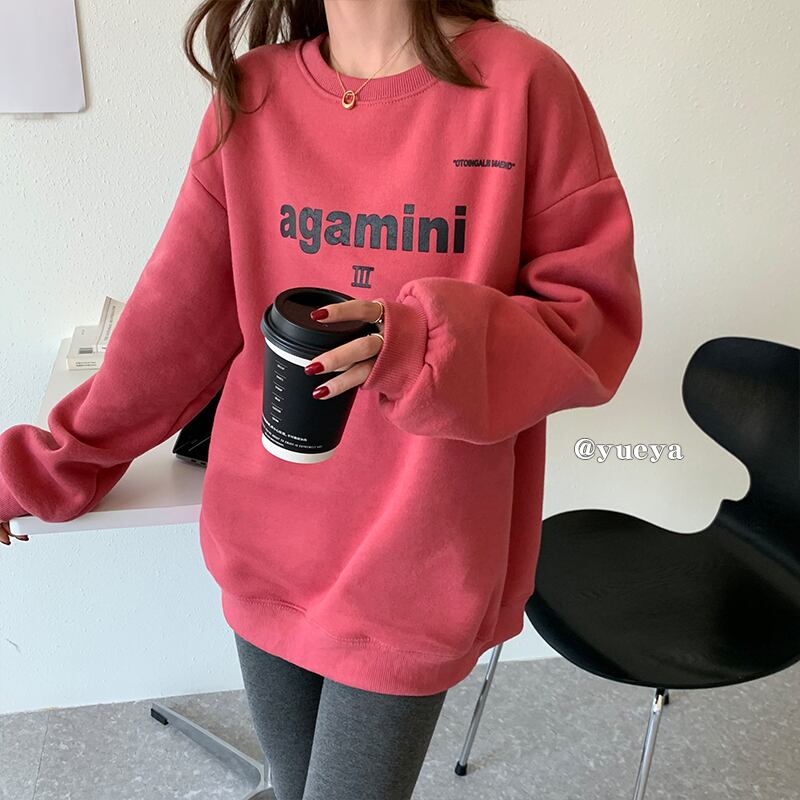 プリントベルベットセーター オータムウィンタールーズスタイルブラウス 秋物 冬物 クレセントシティ50562466176