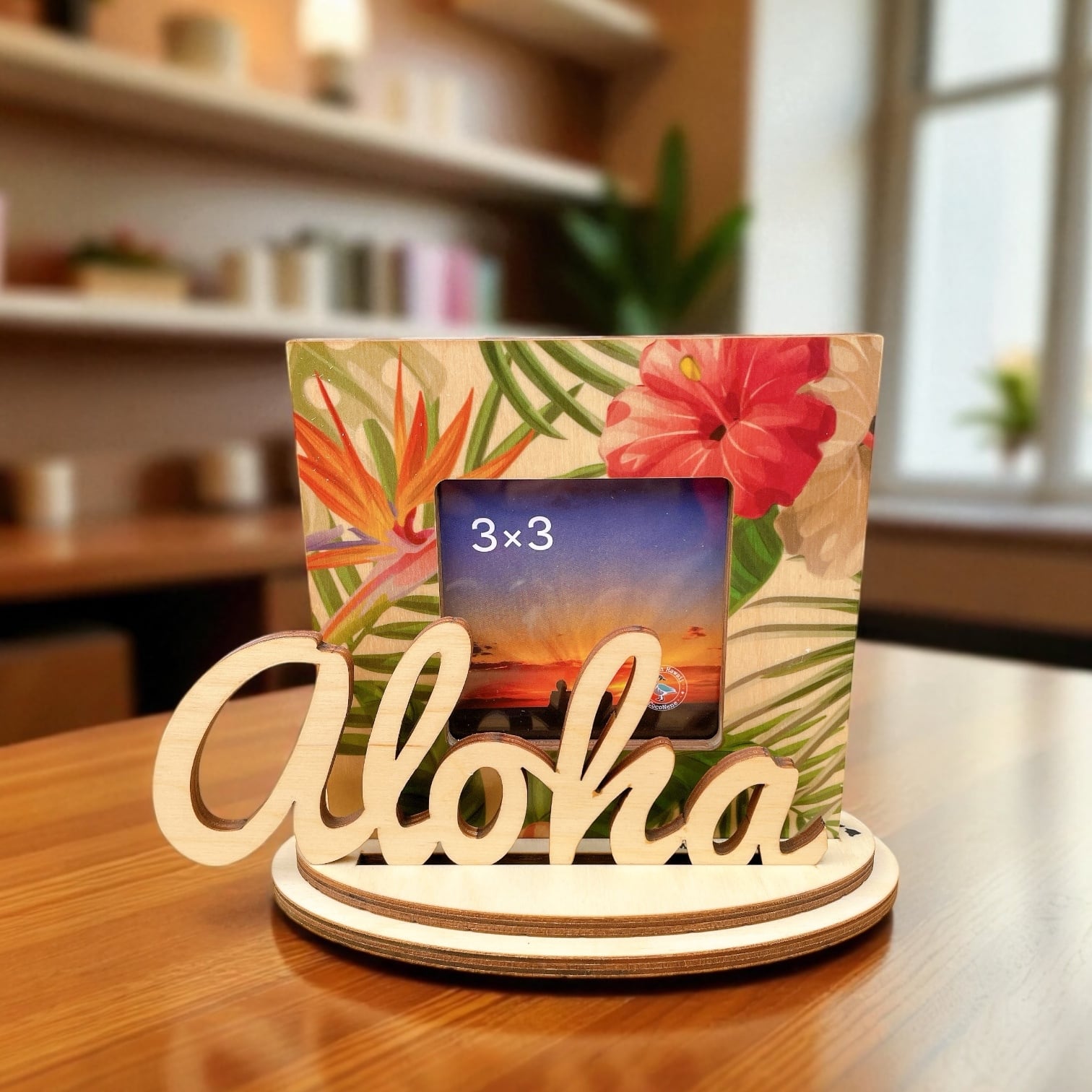 写真フレーム VINTAGE FLORAL ALOHA / CocoNene ハワイ | MAHALOKOBO