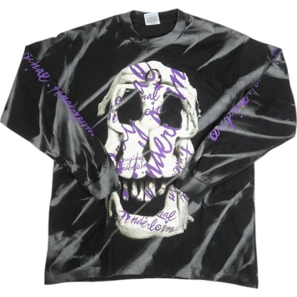 本店限定！TENDERLOIN TEE L/S ACID ダリスカル BLACK