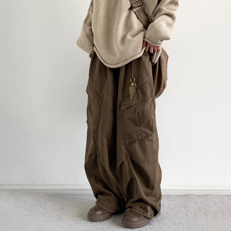 jiwuusビッグポケットカーゴパンツ | mblueshop