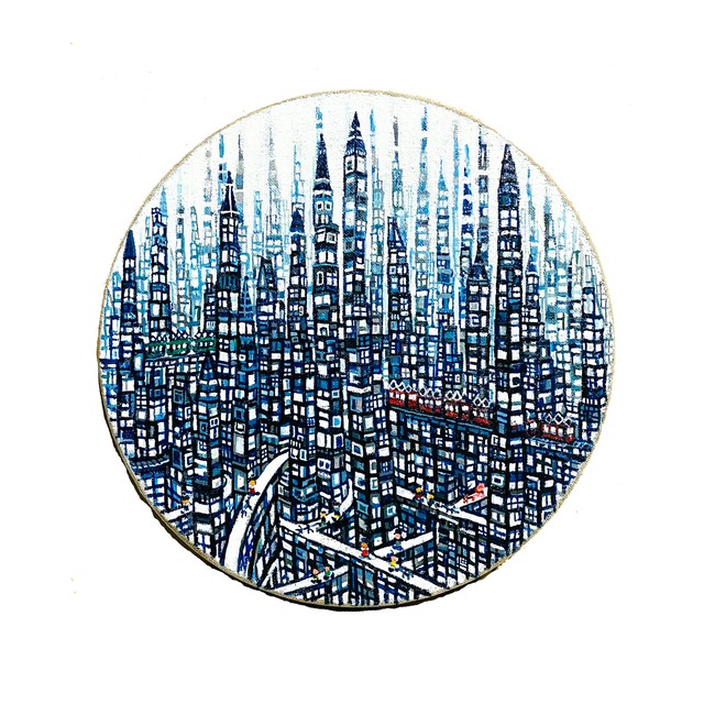 OIL COLOUR  | まち | City  | OIL x CANVAS 2024 | 油彩画