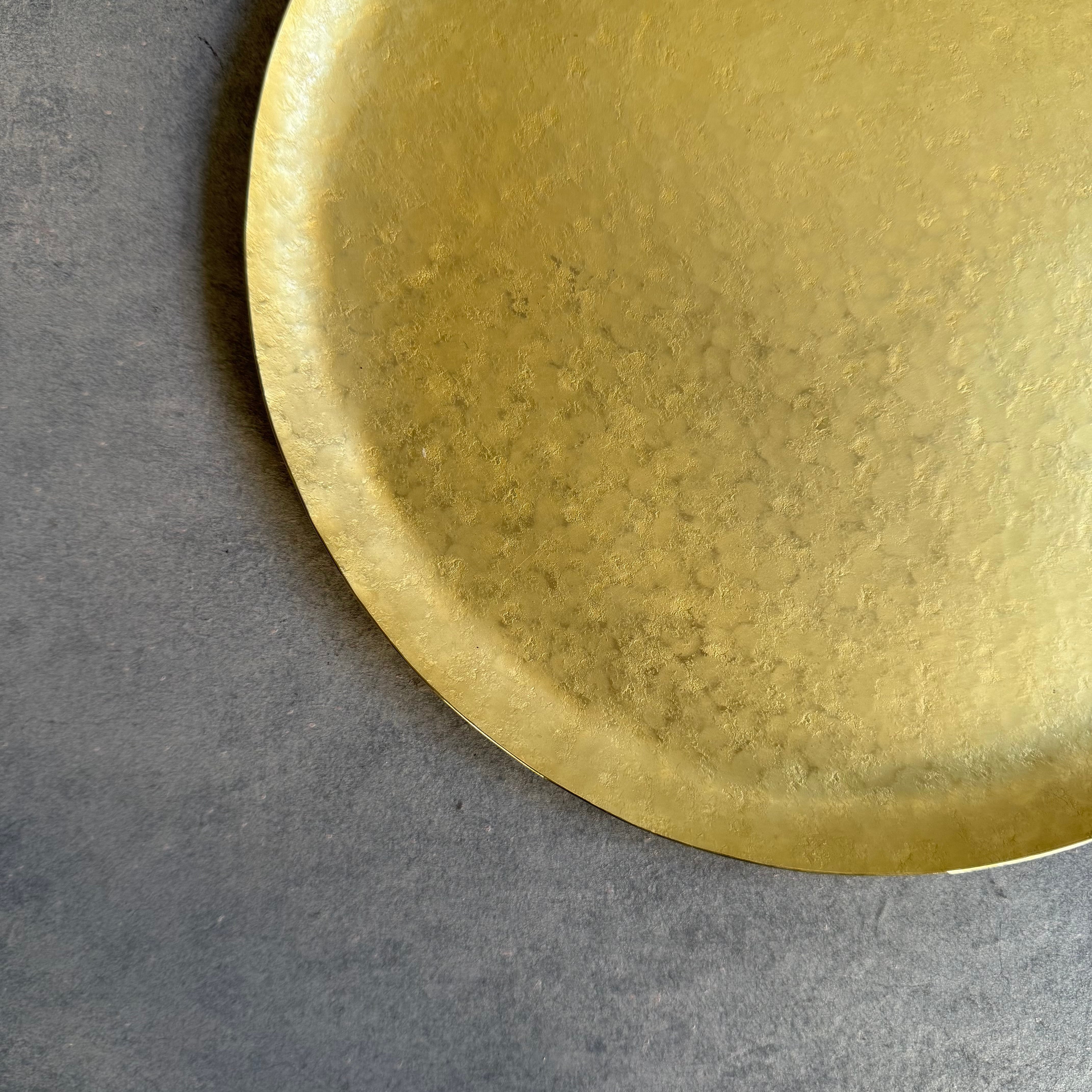 奥澤華 大皿 (真鍮) | gallery 一白