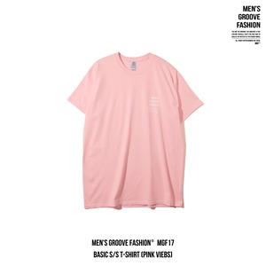 BASIC S/S T-SHIRT (PINK VIBES)