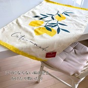フランス雑貨 トルション【Citronnade レモネード】キッチンクロス フランス雑貨 フランス COUCKE クーケ 麻綿混合 ティータオル ふきん レモン 柄 麻 大きい お土産 ギフト 人気 速乾 おしゃれ