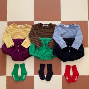 【2点送料無料】«予約»«OOO» ボーダートップス 3colors