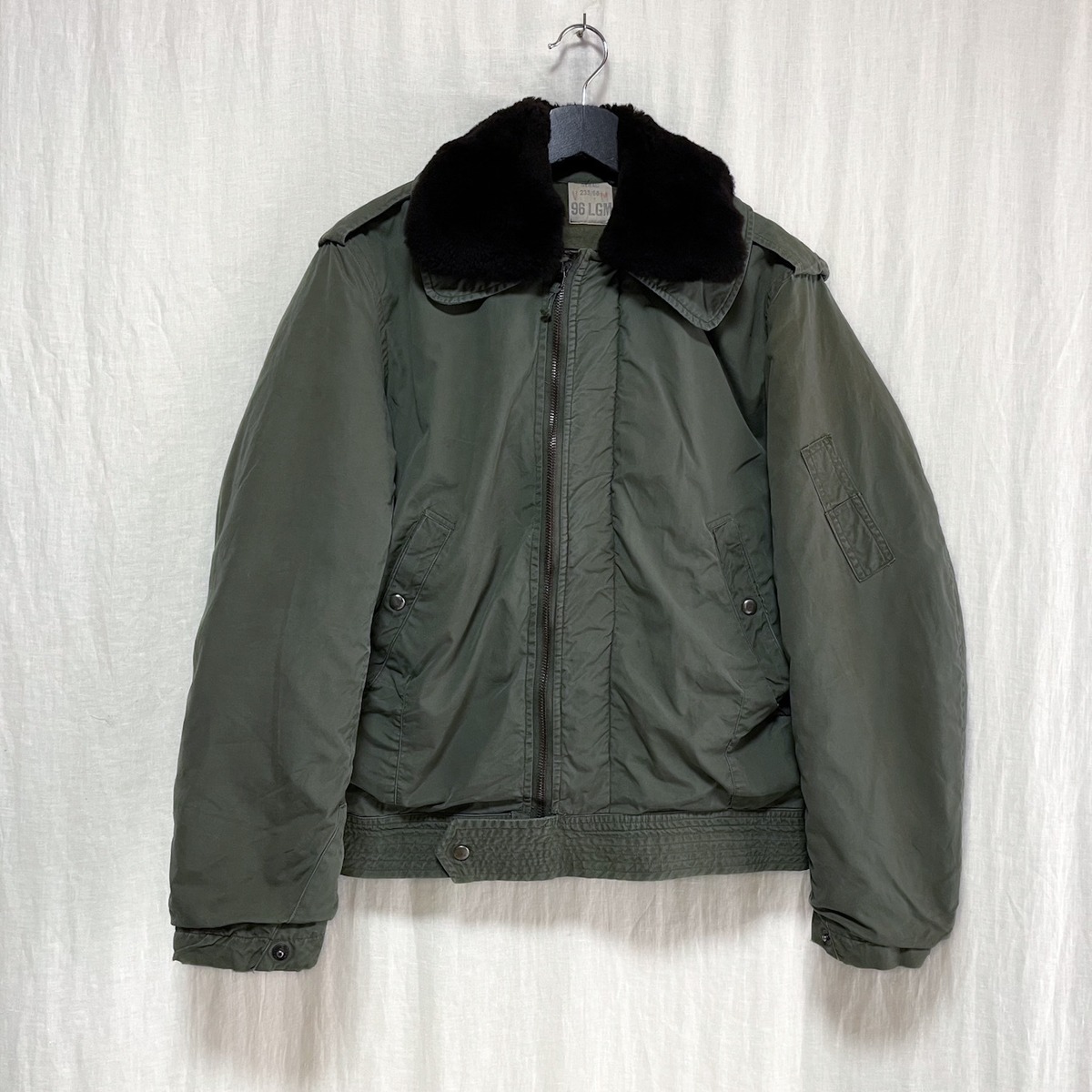 希少】 70s フランス軍 パイロットジャケット レザージャケット 官給品 
